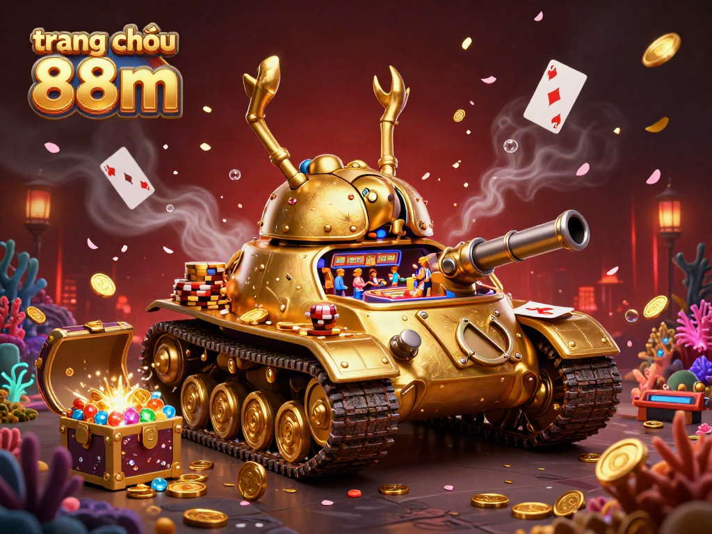 Experience the enchantment of trang chủ 88m as golden beetle tank reveals a vibrant casino scene bursting with treasure.