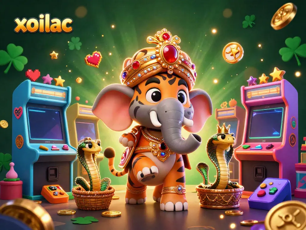 Experience the thrill of xoilac with vibrant 3D elements and engaging characters in a casino-inspired setting.