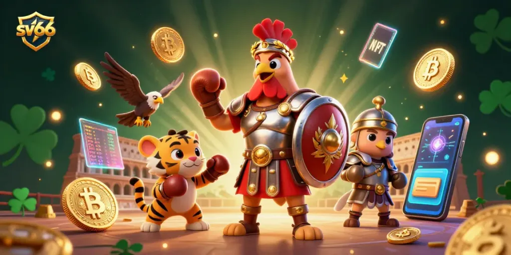 Experience sv66's thrilling casino adventure with dynamic gladiator action and crypto gaming elements.