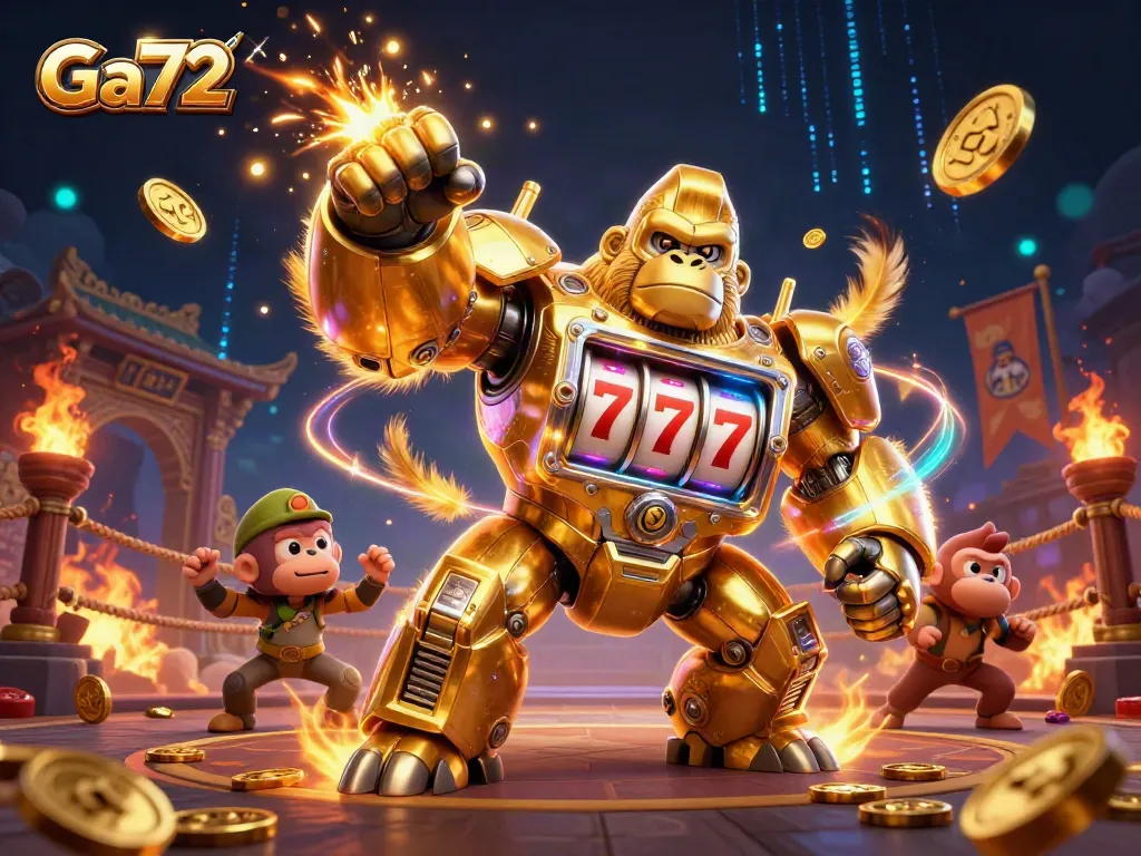 Engage with Ga72's thrilling cockfighting scene featuring dynamic action and vibrant colors.