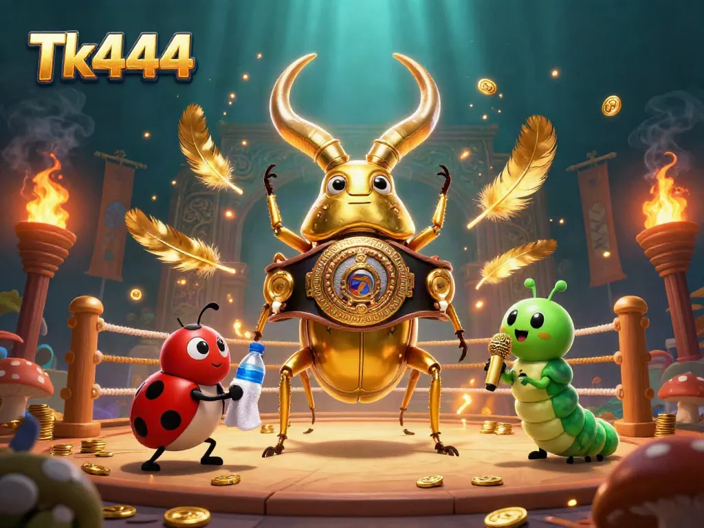 Experience thrilling betting adventure with Tk444 in an animated casino brawl.