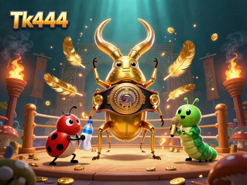 Experience thrilling betting adventure with Tk444 in an animated casino brawl.