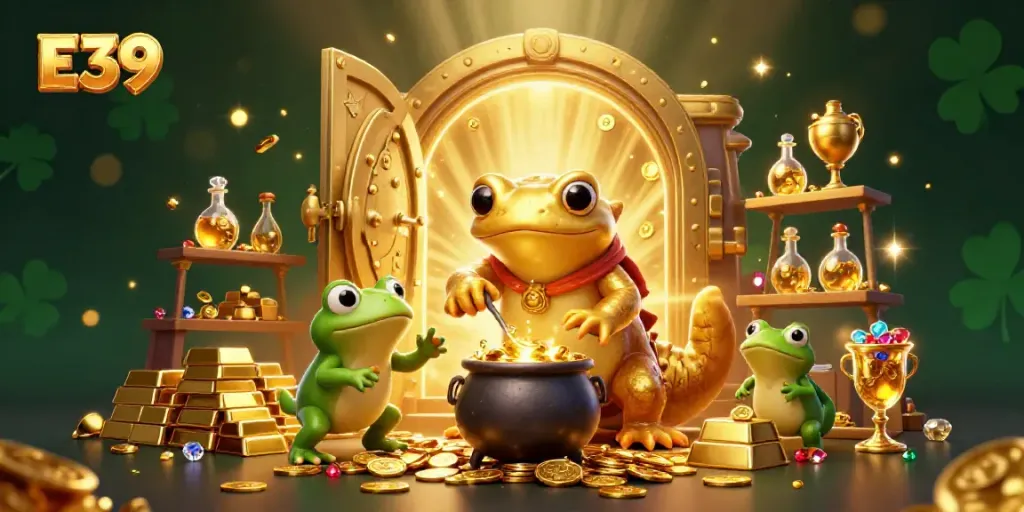 Experience the magic of E39 with a gold-transmuting alchemist in a bustling casino lab.